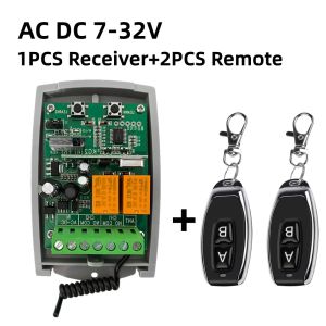 1PCS 2 Channel WIFI Tuya Smart Remote Control External Receiver Garage Gate Opener Controller with 1PC-5PCS 433mhz Transmitter