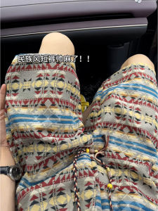 Quần Short Dệt Kim Nam Mùa Hè Mỏng Thoáng Khí Thiết Kế Dập Nổi Quần Thể Thao Thường Ngày Phong Cách Mỹ Năm Điểm Quần Ngắn