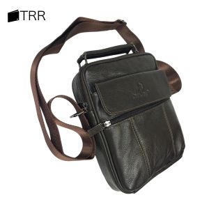 กระเป๋าสะพายหนังแท้ ราคาพิเศษใหม่ กระเป๋าเอกสารสะพายพลาดลำตัว หนังวัวแท้ ฝาหน้าตีนตุ๊กแก สุขสยามสำหรับฝิ่นหูอารมณ์