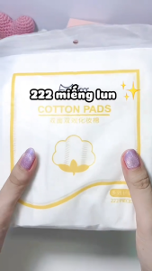 SET 2 BỊCH 444 BÔNG TẨY TRANG 3 LỚP MOFA - GÓI 222 MIẾNG TẨY TRANG COTTON PADS MỀM MỊN THẤM HÚT TỐT