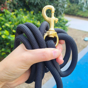 Extended Pure Copper Hook Dog Leash Large Breed Dog Walking Rope Golden Retriever Labrador Retriever Working Dog Lead
