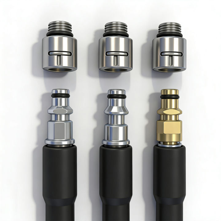 1/4inch Pressure Washer Adapter External Thread Connect Cleaning Nozzle ...