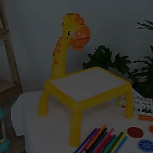 Taii tiktok Projector drawing board baby toy Luminous music painting table 4~6 years old childrens early education