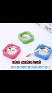 MM - A037 - ASBAK BULAT STAINLESS / TEMPAT ASBAK STAINLESS / TEMPAT ROKOK / ASBAK SERBAGUNA BERKUALITAS