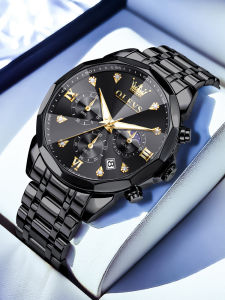 OLEVS | Black Warrior Quartz Watch Waterproof Luminescent