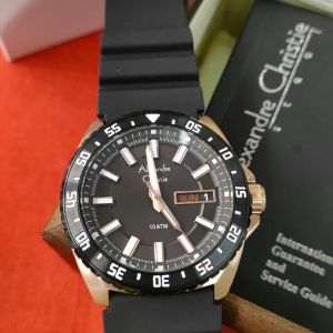 Jam Tangan Pria Alexandre Christie AC 6541 AC6541 Original Garansi Resmi 1 Tahun - Rubber