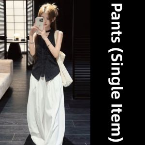 NIUVIES | Stylish Sleeveless Halter Top and Wide Leg Pants Set
