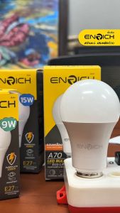 ENRICH หลอดไฟ BULB LED รุ่น ECO LIFE (แพ็ค 10 หลอด)7W 9W 13W 15W 20W มีแสงขาว แสงเหลือง แสงคูลไวท์ หลอดไฟในบ้าน หลอดประหยัดไฟ หลอดไฟ LED Lamps Lighting