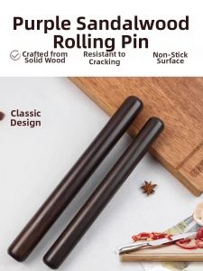 JINDONG | Purple Sandalwood No Paint No Wax Rolling Pin