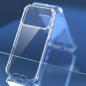 Acrylic Transparent Simple Phone Case for iPhone 17 Pro Max 17Pro 16 15 14 13 Plus 12 Pro Max Shockproof Hard Back Cover