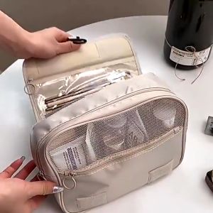 Portable Toiletry Bag Makeup Cosmetic Pouch Multifunctionaal Travel Hanging Organizer Bag Waterproof Travel Organizer