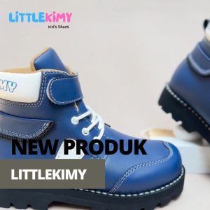 LITTLEKIMY - Sepatu Boot Anak Laki Laki Perempuan Sepatu Boots Docmart Sneaker Navy Kids