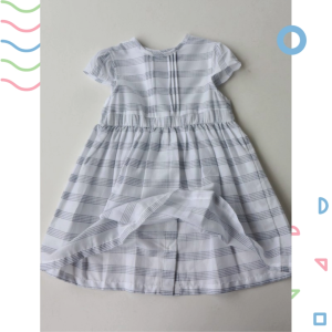 Đầm cotton mùa hè cho bé gái 2-5 tuổi KIABI ngắn tay váy đầm xuất dư cho bé gái