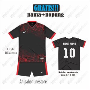 [ Free sablon nama nomor punggung ] jersey futsal anak-anak/ baju bola anak laki-laki perempuan