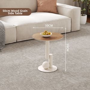 YIZUO | Creative Design Small Living Room Coffee Table Oval Shaped Stone Panel