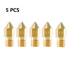 other | 5/10PCS MK8 Brass Nozzle 0.2MM 0.3MM 0.4MM 0.5MM 0.6MM 0.8MM 1.0MM Extruder Print Head Nozzle For 1.75MM 3D Printer Accessories