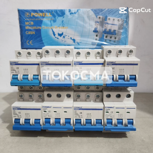 MCB Stut 3P 3Phase Powell 16A20A25A32A40A50A63A SNI ORIGINAL
