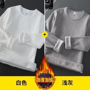 Shopping Mall Counter Withdrawal Big Sale Leak Picking Fleece-lined Thickened Long Sleeves T-shirt Female Thermal Bottoming Shirt Winter Clothes Tops