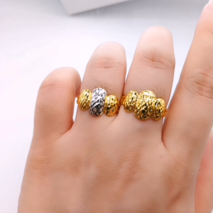 Yon Hing Cincin Pulut Dakap FullGold / 2Tone Bajet Emas 916