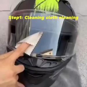 1/2pcs Motorcycle Helmet Transparent Anti-fog Rain Film High-definition Helmet Lens Durable Nano-coating Stickers Parts
