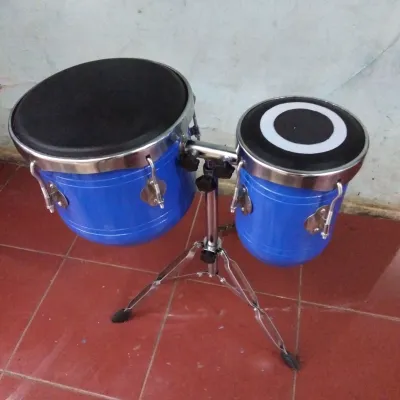 ketipung gendang dangdut koplo warna biru plus stand