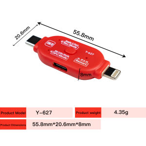 YCS Y-627 One Click DFU Tool for iPhone 6-14 PM Series System Odin Recovery Mode Restart USB C Firmware Flashing Repair Tool