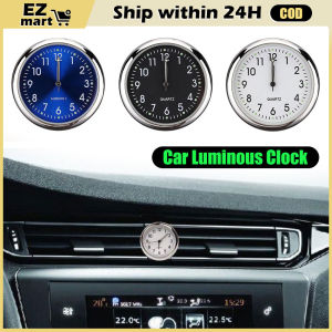 【Fast Shipping】 Car Luminous Clock Mini Digital Clock Automobiles Internal Quartz Mechanical Night Time Watch Auto Ornament Car Accessories