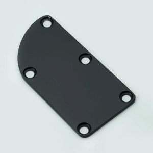 Tấm Cổ Đàn Guitar Thép 5 Lỗ Cho Đàn Guitar Điện Fender S Tele - Tấm Nối Cổ Tương Thích Màu Đen Vàng Chrome