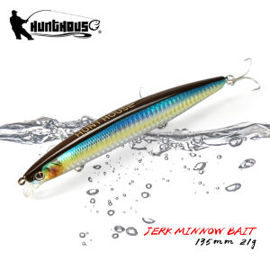Hunthouse Floating Minnow Fishing Lures 135mm/21g Hard Wobblers For Bass Pike Trout Long Casting Bait pesca Fish Tackle lw430