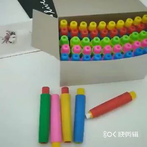 10Pcs/set Dust-free Chalk Holders Adjustable Chalk Clamp Plastic Chalk Sleeve Blackboard Essential