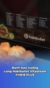 Nồi Chiên Hấp Hơi Nước Habibullet Vitasteam FHB18 PLUS 18L – Lò nướng đa năng Chiên không dầu & Hấp Steam thế hệ mới