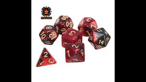 Bộ 7 viên xí ngầu nhiều mặt dùng chơi game và các trò chơi trí não