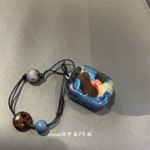 Cute Funny Boy Reading Book Apple AirPods pro 1 2 3 4 Generation Earphone Case Protective Cover Digital Accessories Hard Shell TPU