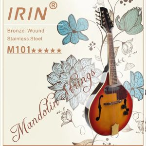 IRIN | IRIN 8 Dây Đàn Mandolin Bộ Dây Hợp Kim Đồng Mạ Bạc Dây Hợp Kim Đồng Dành Cho Người Mới Bắt Đầu Và Chuyên Nghiệp Phụ Kiện Đàn Mandolin