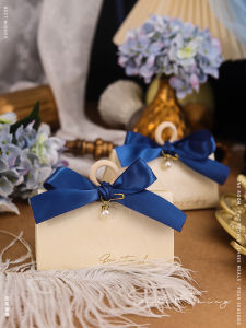Blue Wedding Candy Box Premium Niche Gift Box 2025 New Forest System Marriage Candy Box Special Purpose for Wedding