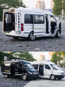 Business Car Model Toy Gift for Boys Alloy Metal Mercedes Spirt 1:32 Scale Miniature Bread Van Simulation Collectible Vehicle