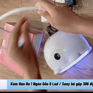 Máy hơ gel nail 2in1 chính hãng Máy hơ sơn móng tay nhanh khô 48w 48 bóng led