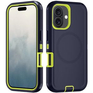 For MagSafe Strong Magnets 3-Layer Hybrid Case For iPhone 17 Pro Max 17e Air Ott Defender Heavy Duty Armor Shockproof Cover