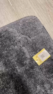 URBAN CURTAIN SHOP DOORMAT 38*58CM FLOCKED IS ROUND IN SIZE