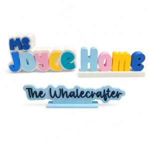 Custom 3D Print Name | Personalised Text Display for Desktop Room Wedding Decor & Gifts