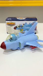 Pesawat Fighter Berjalan Otomatis: Mainan Pesawat Terbang Bump & Go