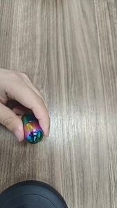 Metal Fidget Spinner Toys EDC Levitate Capsule Slider Stress Reducing Magnetic Clicker Spinning Egg Sensory Toy