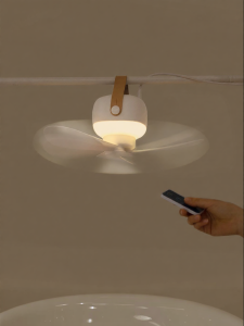 Quiet USB Night Light Baby Hanging Fan