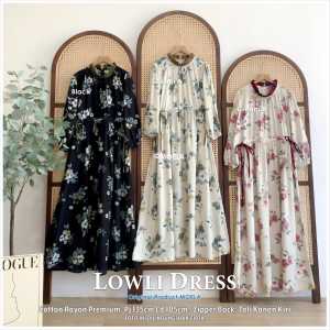 Desain Dress Modern Lowli LD 105 Moela: Bahan Kualitas Tinggi & Pakaian Wanita Elegan