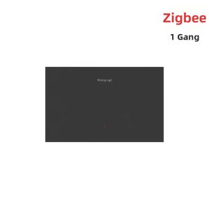 MANHOT Zigbee Công Tắc Tên Thông Minh DIY Với Nút Nhấn Bằng Kính 1/2/3/4/6/8 Gang Công Tắc Gắn Tường Tương Thích Với Tuya Alexa