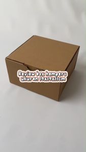 Kardus Box Kotak Dus Diecut Hampers Toples Polos Murah Uk 19x19x11 cm B/Flute Tebal 3 mm