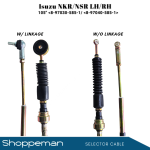 ISUZU NKR NSR SELECTOR CABLE WITH LINKAGE LH 105 INCH 8-97030-585-1