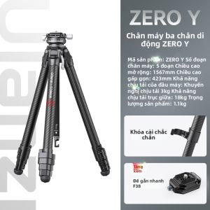 Ulanzi | Chân Máy Carbon Zero F38 Hệ Thống F38 Quick Release Siêu Nhẹ 1.1kg