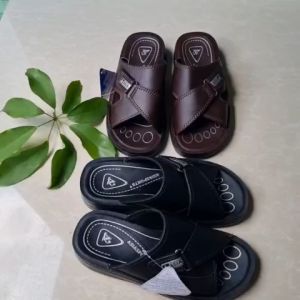 Asia Mens Comfort Slides Leather Sandals - Casual Beach Style