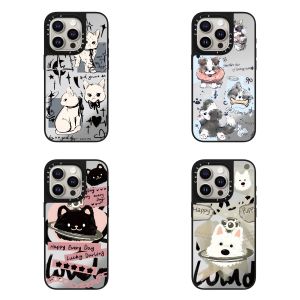 เคสโทรศัพท์มือถือแบบแม่เหล็ก CASETi ร่วมมือกับ West Highland Terrier Cat Cat Mirror Protection Anti-Fall สำหรับ iPhone 17 pro Max